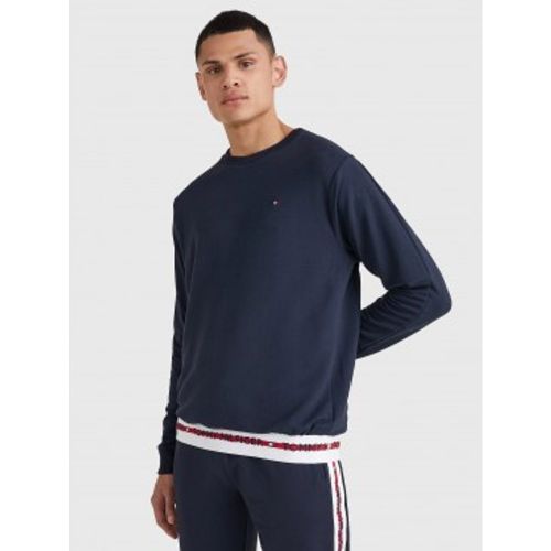 UM0UM01928 Sweat Inscription (L), Casuel, Homewear, Modal, Manche longue, Marine - Tommy Hilfiger - Modalova