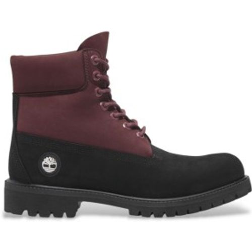 TB0A2P6WEJE1 Bottes en cuir de qualité supérieure de 6 pouces avec lacets (45 W), Plat, Casuel, Grenat, Du - Timberland - Modalova