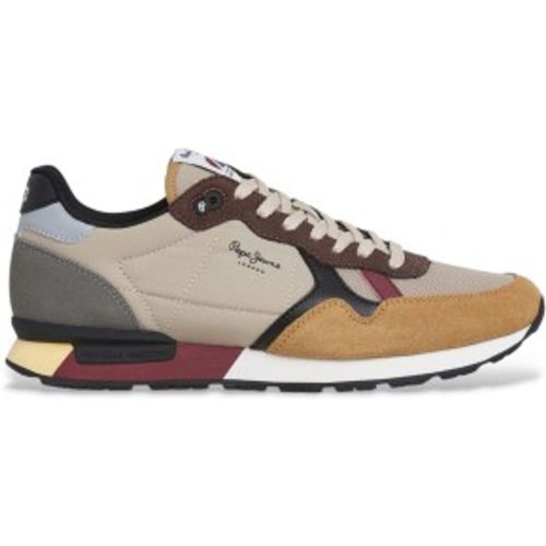 PMS400004 Baskets Brit Colors (44), Cuir, Plat, Lacets, Casuel - Pepe Jeans - Modalova