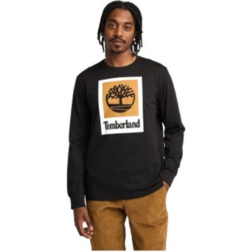 TB0A5VBB0011 T-shirt à manches longues avec logo Stack (S), Casuel, Coton, Manche longue - Timberland - Modalova