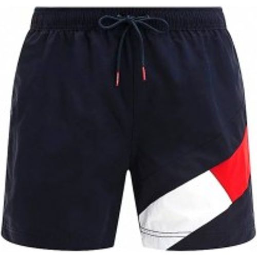 UM0UM02048 Maillot de bain mi-longueur à motifs en bloc (L), Beachwear, Polyamide, Marine - Tommy Hilfiger - Modalova