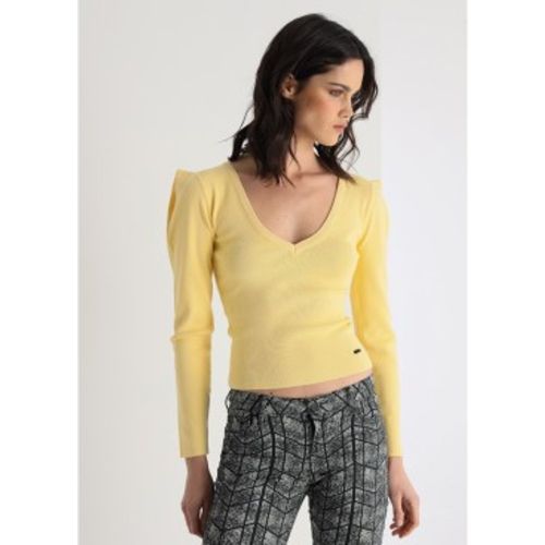 Pull ajusté avec encolure en V (XS), Casuel, Viscose, Manche longue - Victorio & Lucchino, V&L - Modalova