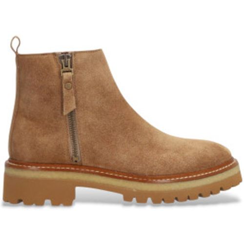 Bottines en cuir nordique marron (37), Plat, 1 à 3 cm, Fermeture éclair, Casuel - Alpe - Modalova