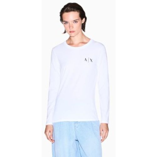 XW001353AF17173U0002 T-shirt doux (XS), Casuel, Coton, Manche longue - A|X Armani Exchange - Modalova