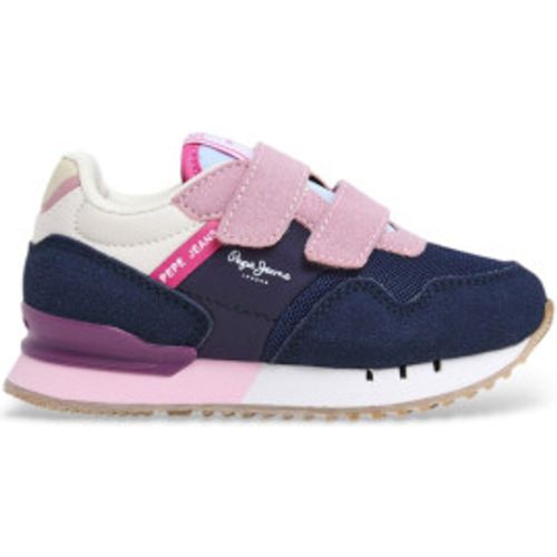 Pour garçon. PGS40018 Baskets multicolores London Band (26), Plat, Lacets, Casuel, , mode enfantine - Pepe Jeans - Modalova