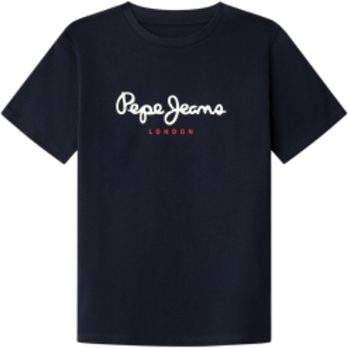 Pour garçon. PB5000026 T-shirt New Art (10Años= 140cm), Casuel, Coton, Manche courte, Marine, mode enfantine - Pepe Jeans - Modalova
