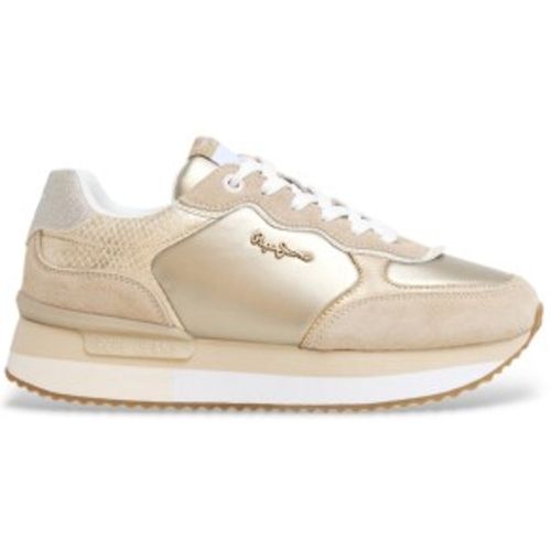 PLS60033 Pantoufles en cuir et Rusper Shine (36), Doré, Plat, Lacets, Casuel - Pepe Jeans - Modalova