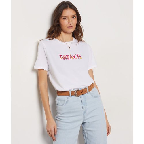 T-shirt imprimé 'french' en coton - Vayso - XS - - Etam - Modalova