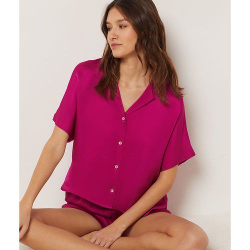 Chemise de pyjama satinée manches courtes - Hazel - S - Etam - Modalova