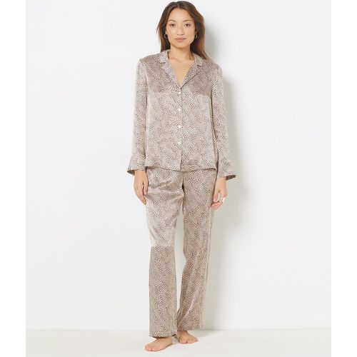 Chemise de pyjama en soie imprimé léopard - Pearly - S - Etam - Modalova