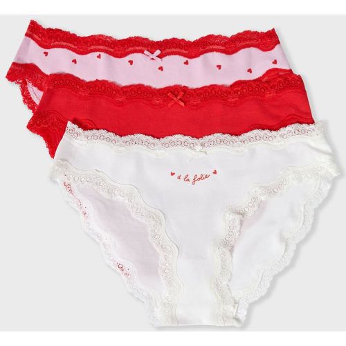 Lot de 3 culotte en coton et dentelle - Jimma - M - Etam - Modalova