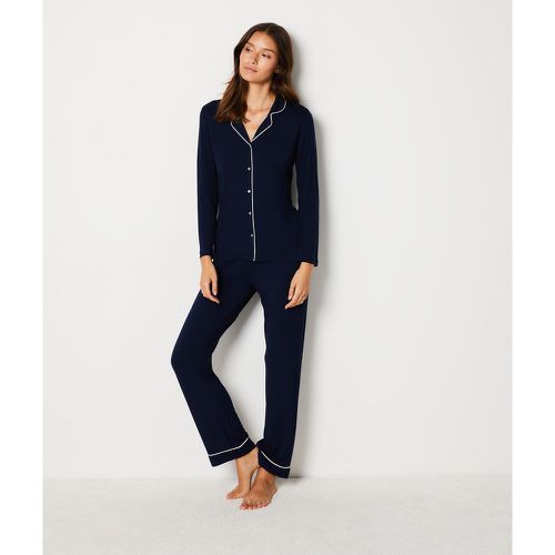 Pantalon de pyjama droit en modal - Molly Piping - M - Etam - Modalova