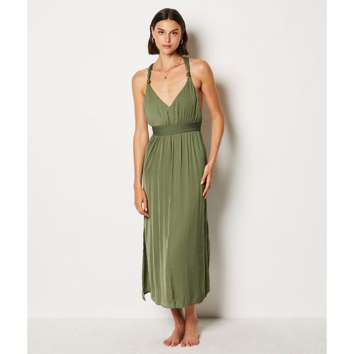 Robe nuisette longue satinée à nouer - Syna - XS - Etam - Modalova