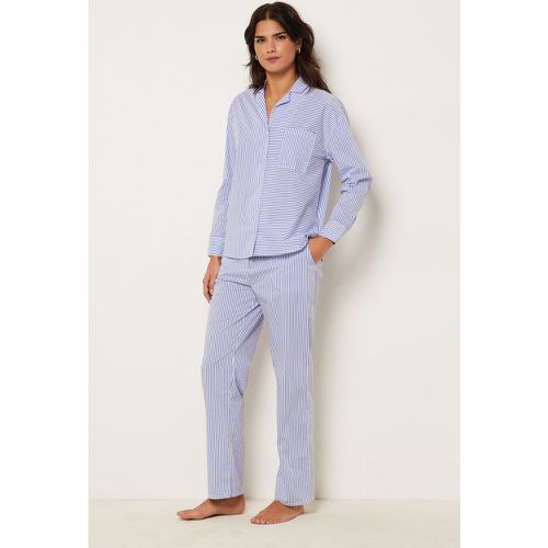 Pantalon de pyjama rayé en coton avec poches - Cleeo - M - - Etam - Modalova