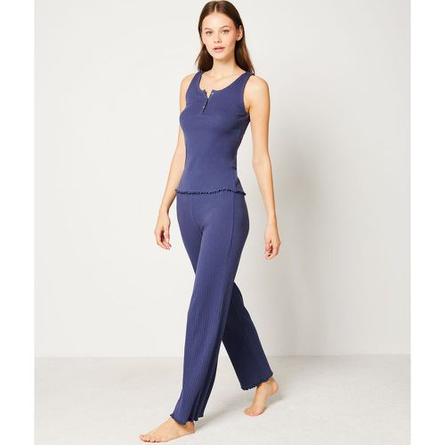 Pantalon de pyjama en maille pointelle - Lucile - S - Etam - Modalova