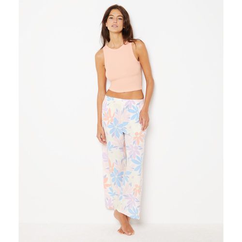 Pantalon de pyjama fleuri coupe large 7/8ème - Sienna - XL - Etam - Modalova