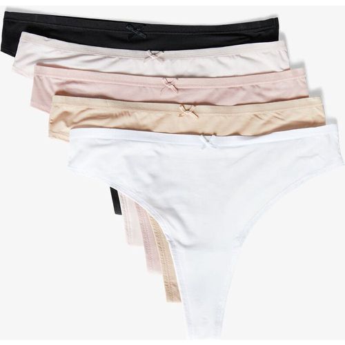 Lot de 5 tangas en microfibre - Jack Micro - XS - Etam - Modalova