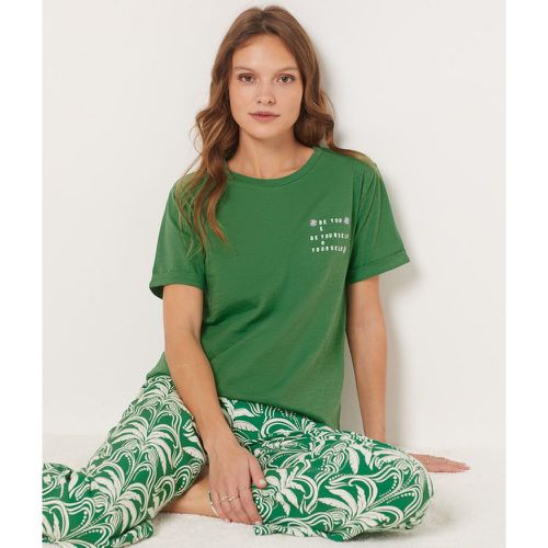 T-shirt en coton imprimé 'be yourself' - Vely - M - Etam - Modalova