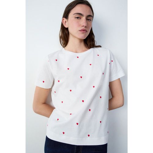 T-shirt imprimé coeur 100% coton - Passiane - XS - Etam - Modalova