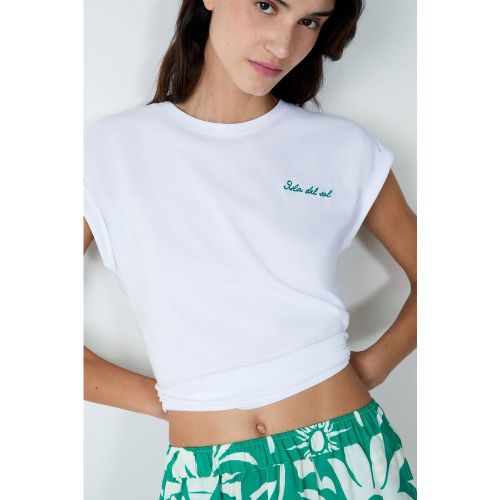 T-shirt manches courtes en coton 'isla del sol - Franca - XS - Etam - Modalova