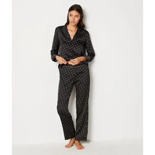 Pantalon de pyjama satiné à pois - Polka - XS - Etam - Modalova