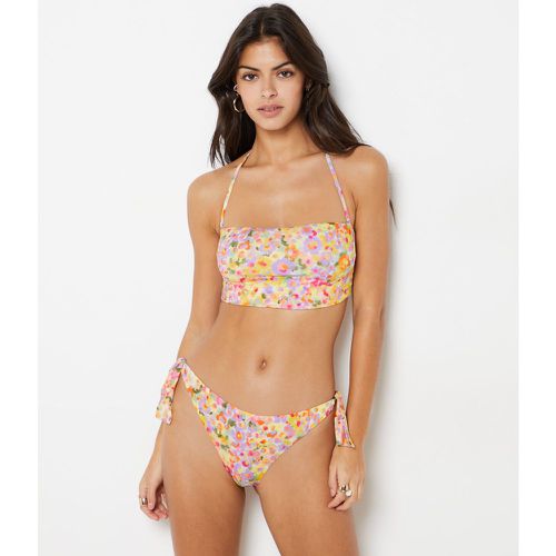 Bikini brésilien à nouer bas de maillot à motif - Blooming - 34 - - Etam - Modalova