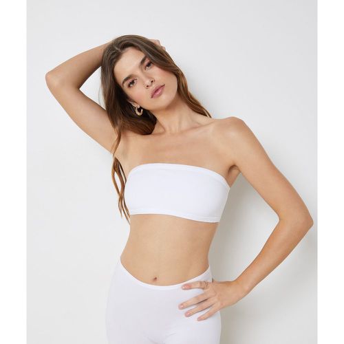 Bandeau sans armatures en coton biologique extensible - Coton 360 - S - Etam - Modalova