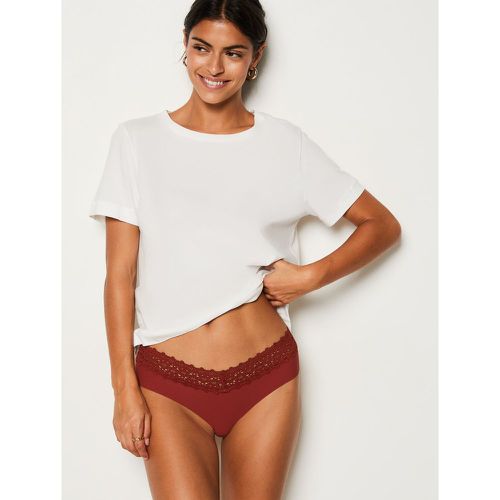 Hipster v-shape en microfibre et dentelle - Wish - M - Etam - Modalova