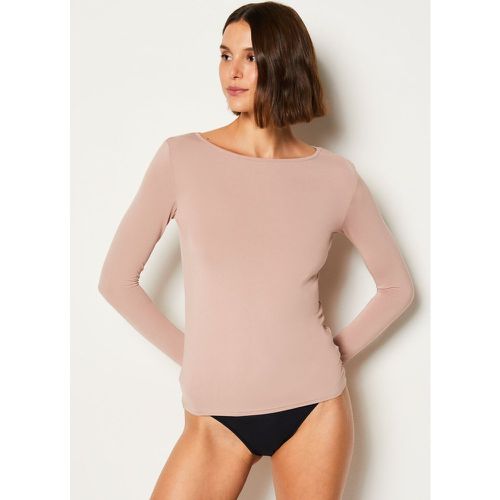 T-shirt manches longues en maille thermique - Warm Me Up - XS - Etam - Modalova