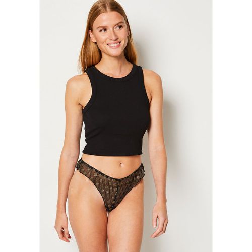 Tanga en tulle plumetis irisé - Volantee - S - Etam - Modalova