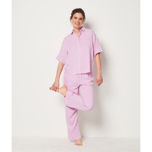 Pantalon de pyjama en lin mélangé - Bodes - XS - - Etam - Modalova