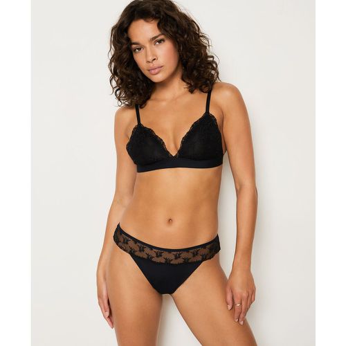 Tanga en tulle brodé - Idylle - XS - Etam - Modalova