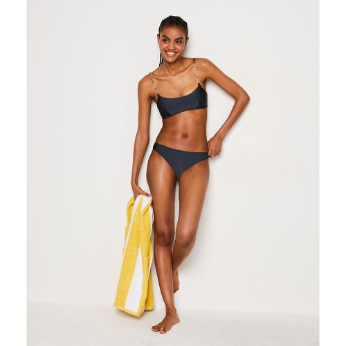 Brassière détails perles haut de maillot satiné - Strap Swim - M - Etam - Modalova