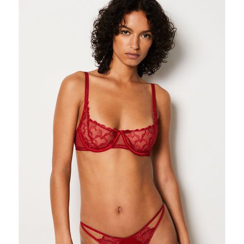 St val soutien-gorge corbeille broderie cœurs - Declaration - 85B - Etam - Modalova