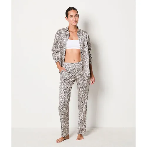 Pantalon satiné motif léopard - Beo - L - Etam - Modalova