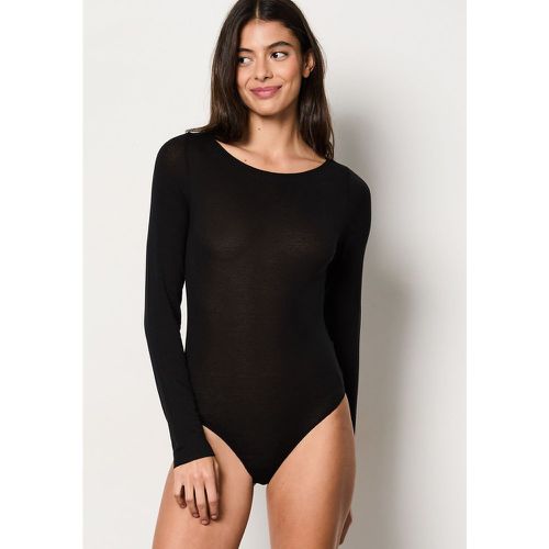 Body manches longues avec cachemire en maille thermique - Warm Light - XS - Etam - Modalova