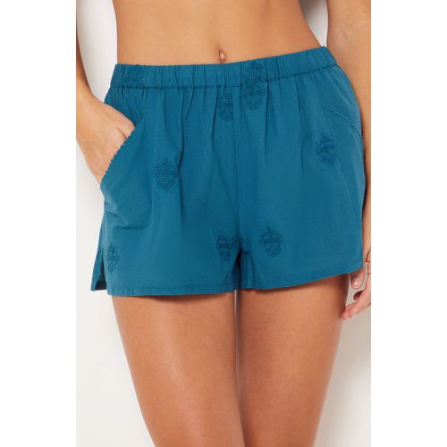 Short de pyjama en coton détails brodés - Odon - XS - - Etam - Modalova