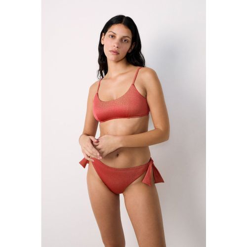 Bikini brésilien à nouer bas de maillot pailleté - Blanes - 34 - Etam - Modalova