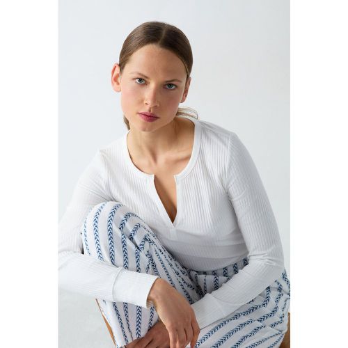 Pantalon de pyjama en coton rayé - Isra - XS - Etam - Modalova