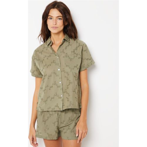 Chemise de pyjama en coton brodé - Destiny - S - Etam - Modalova