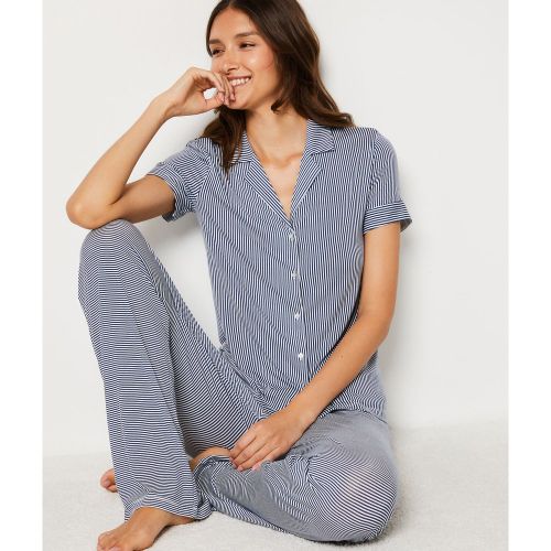 Chemise de pyjama manche courtes à rayures - Molly Stripes - XS - Etam - Modalova