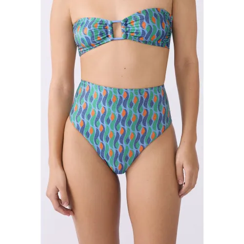 Culotte bikini taille haute bas de maillot pailleté - Sao - 36 - Etam - Modalova