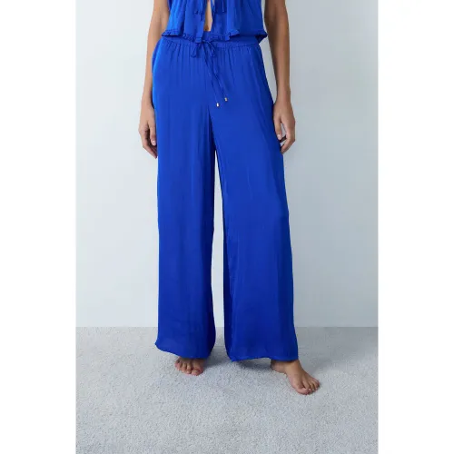 Pantalon satiné coupe large - Cheeta - XS - Etam - Modalova