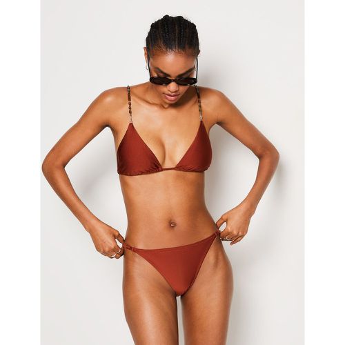 Culotte bikini ficelle bas de maillot satiné - Strap Swim - 38 - Etam - Modalova