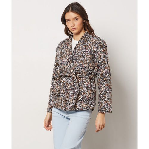 Veste matelassée boutonnée à nouer à motif  - Sanga - S - Etam - Modalova