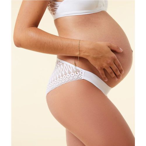 Culotte en coton biologique et dentelle - Candy - L - - Etam - Modalova