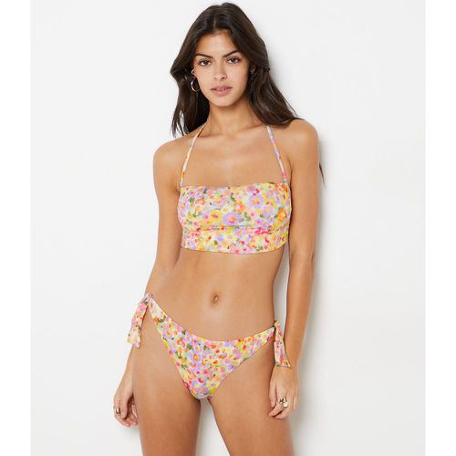 Bikini brésilien à nouer bas de maillot à motif - Blooming - 36 - - Etam - Modalova