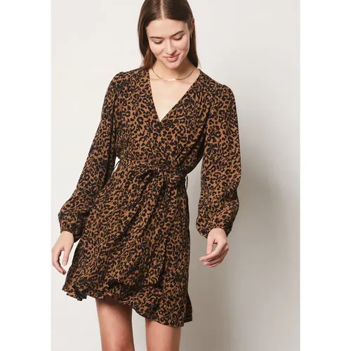 Robe courte imprimée léopard - A Mikaelo - S - - Etam - Modalova