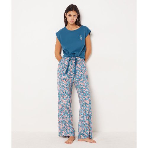 Pantalon de pyjama imprimé coupe large - Oddalys - XL - Etam - Modalova