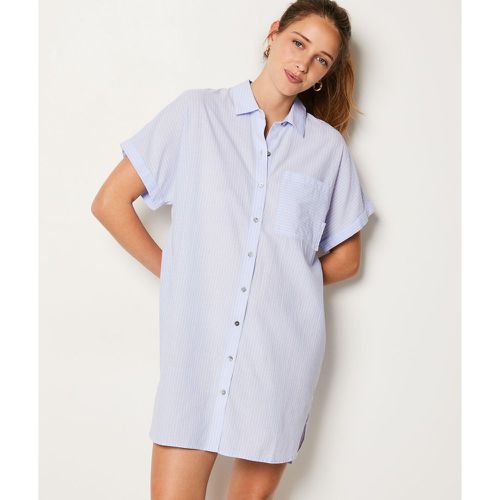 Chemise de nuit rayée en coton - Brook - XL - Etam - Modalova